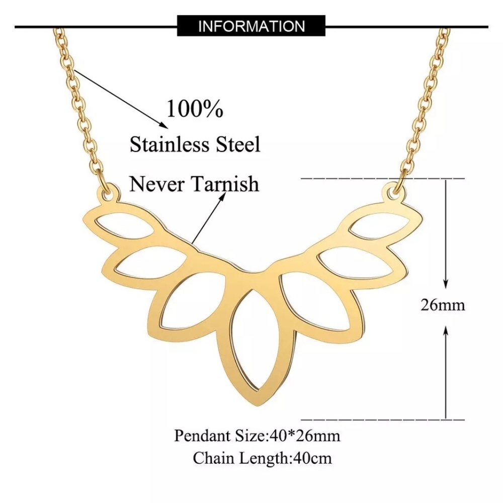 Lotus Necklace - Picture 4 of 6